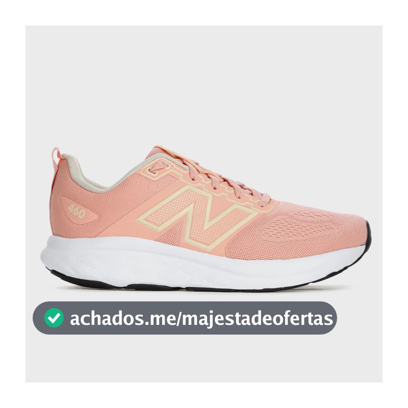 Tênis New Balance 460 V4 Corrida Confortável Macio Coral 38,0 Br