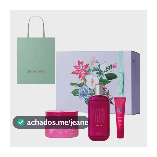 Presente Egeo Dolce Boticário Feminino 3 Ítens