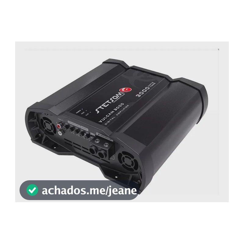 Modulo Amplificador Stetsom Vulcan 3000 4 Ohms 3000w 1 Canal Preto