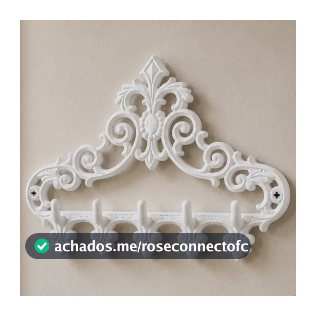 Porta Chaves Cabideiro Clássico Gancho Decorativo Colonial