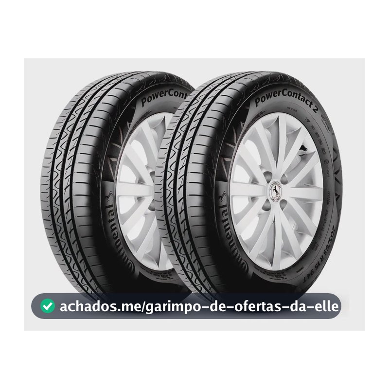 Kit 2 Pneus 175/65R14 Continental PowerContact 2 82T Aro 14