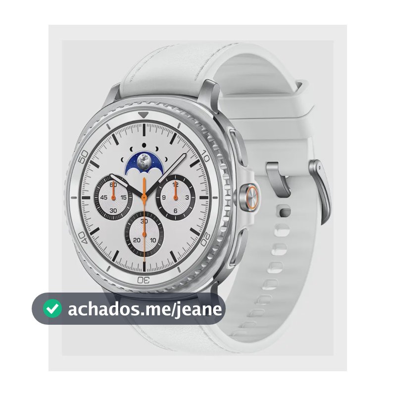 Samsung Galaxy Watch8 Classic Smartwatch 46mm LTE, Galaxy AI, Tela em Cristal de Safira Branco