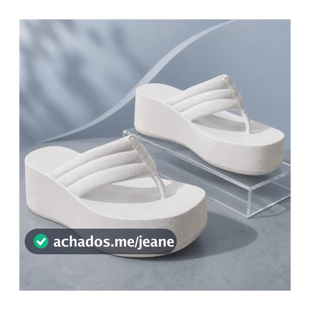 Sandália Feminina Plataforma Tiras Para Dia A Dia