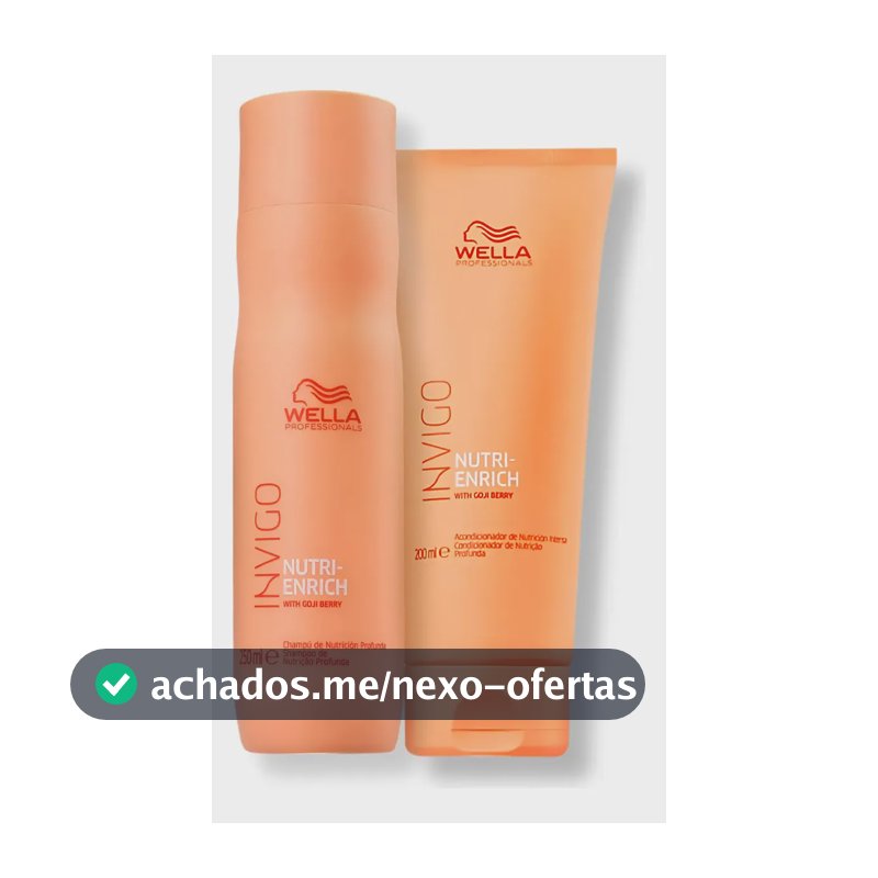 Kit Wella Nutri-enrich - Shampoo 250ml E Condicionador 200ml