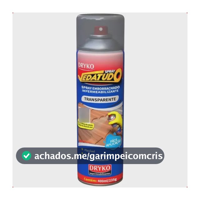Spray Vedatudo Vazamentos De Agua Reparo Telha Laje Calha Transparente 400ml
