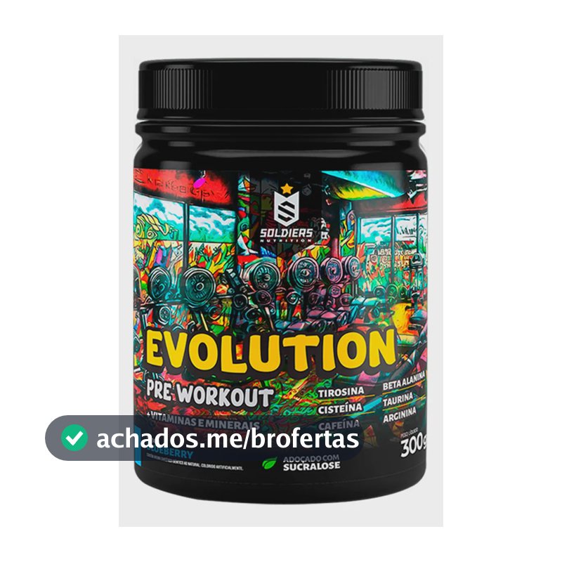 Suplemento Soldiers Nutrition Evolution en pó sabor blueberry x 300g