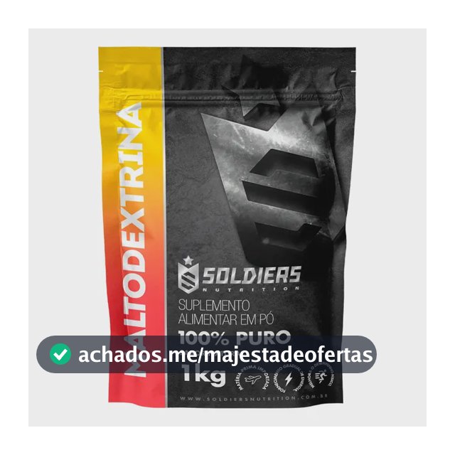 Maltodextrina 1kg 100% Pura Soldiers Nutrition Ingrediente Natural Bem-Estar