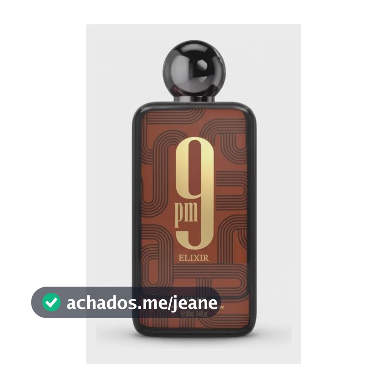 Perfume Árabe 9pm Elixir Afnan 100ml Eau De Perfum Masculino