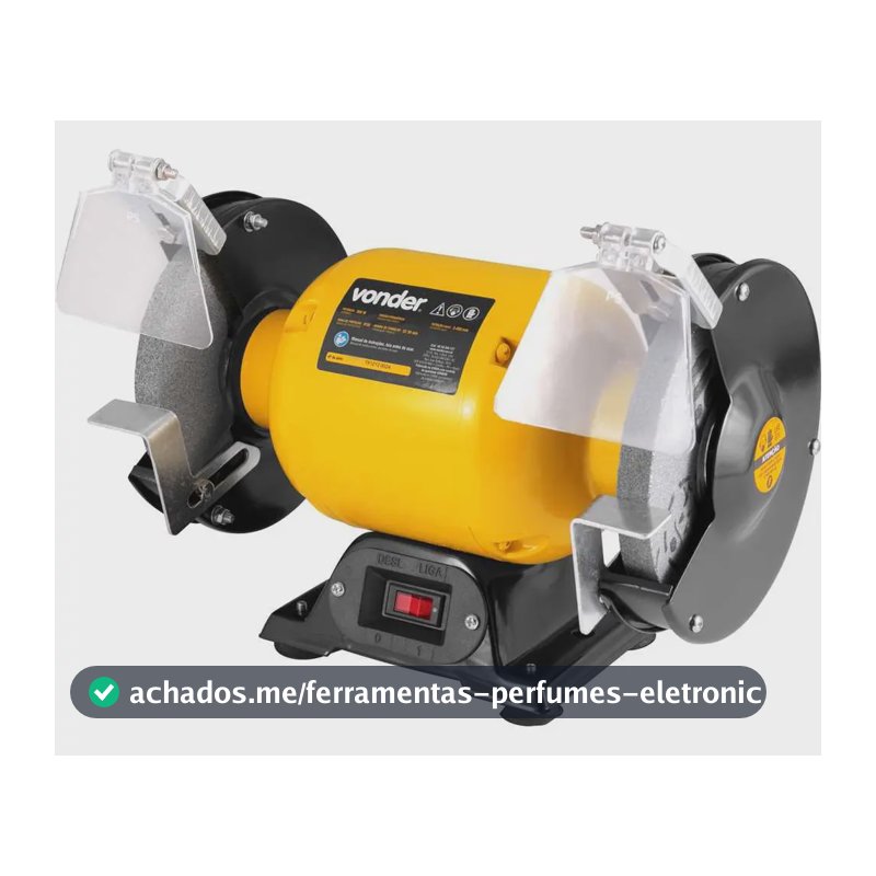 Moto Esmeril De Bancada 6 Pol 360w Com 2 Rebolos Vonder