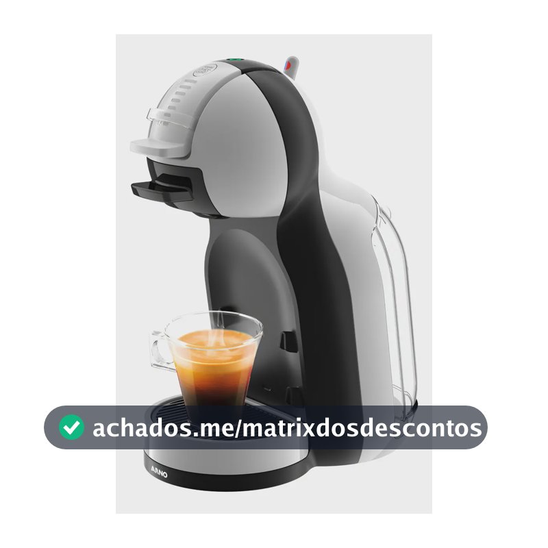 Cafeteira Nescafé Dolce Gusto Mini Me Cinza E Preta 110v Cor Preto