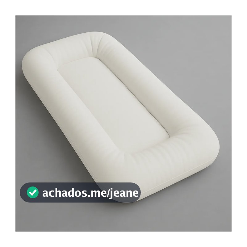 Ninho Redutor De Berço Casulinho Algodão Recém Nascido Cor Branco