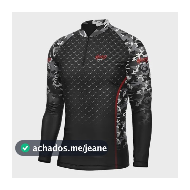 Camisa De Pesca Black Uv 50+ Dry Fit Proteção Solar Full