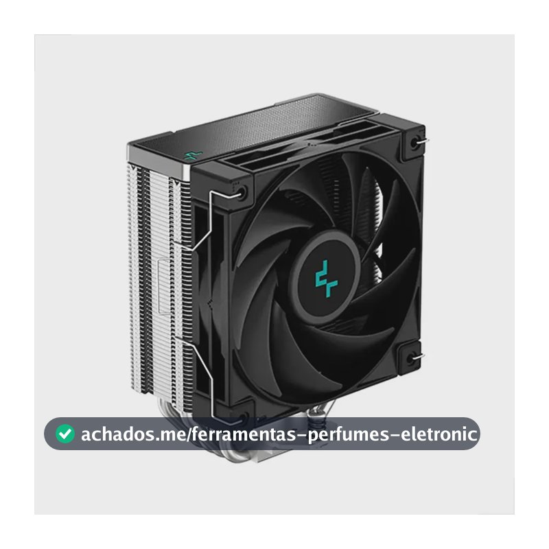 Air Cooler para Processador DeepCool AK400 Preto 120mm 220W TDP AM5 AM4 LGA 1700 1200 Silencioso PC Gamer