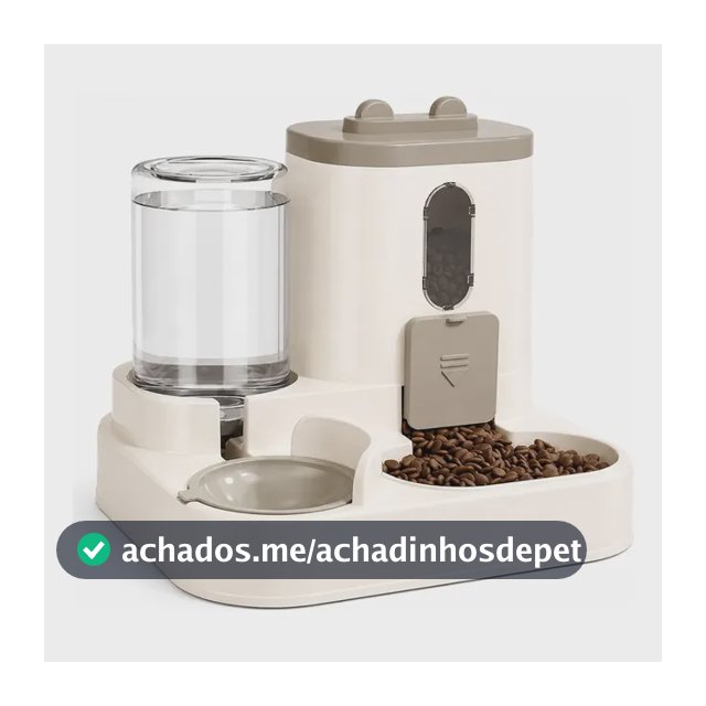 Comedouro Alimentador Bebedouro Automatico Pequeno Caes Gato