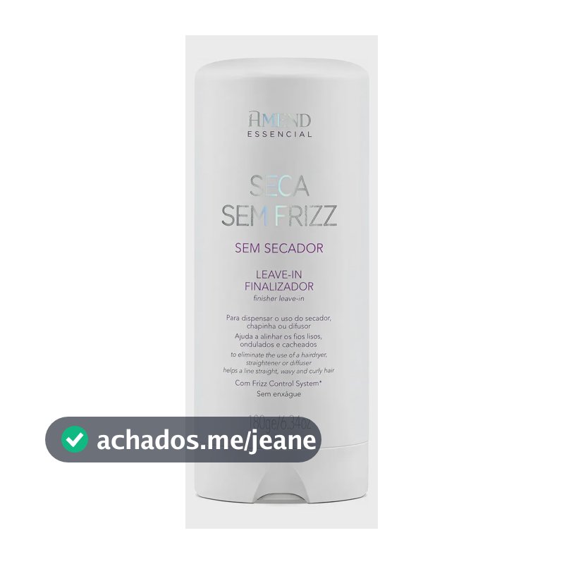 Leave-in Seca Sem Frizz Amend 180ml