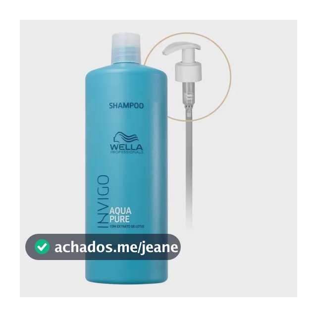 Kit Wella Professionals Aqua Pure Invigo Sh Válvula Pump