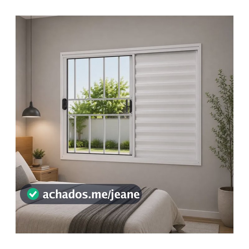 Veneziana De Alumínio Branco 100x120  C/g 3f Linha Malta Branco