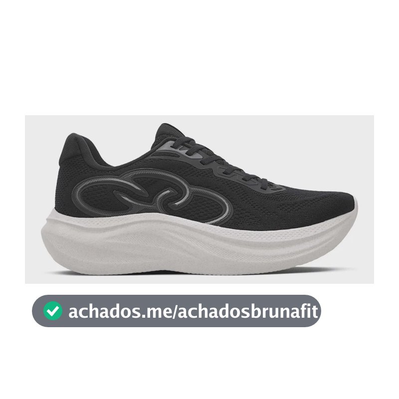 Tênis Masculino Rush Olympikus Preto Liso 41 Br