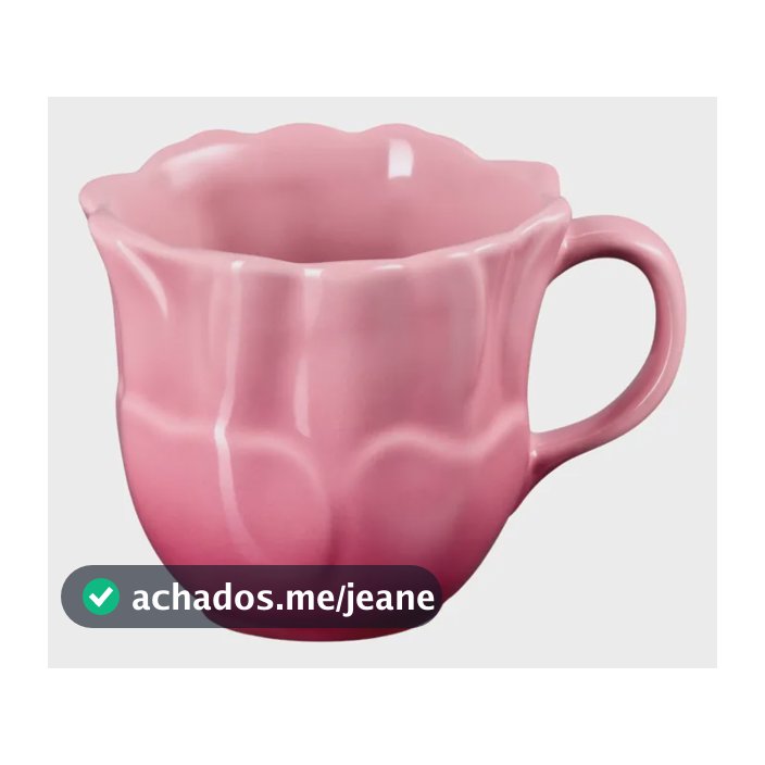 Caneca De Cerâmica Anemone Petal 330ml Rosequartz Le Creuset Rose Florido