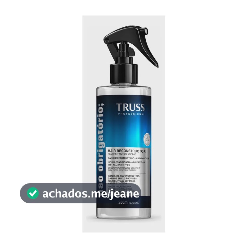 Uso Obrigatório Reconstrutor Capilar Leavein Antifrizz 260ml