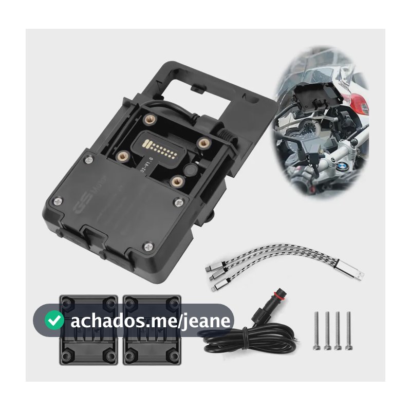 Suporte Celular Moto Para Bmw R1200gs F700/800 Preto