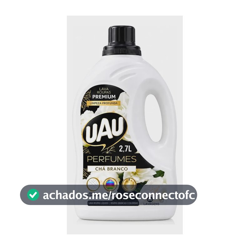 Lava Roupas Liquido 2,7L Chá Branco Uau