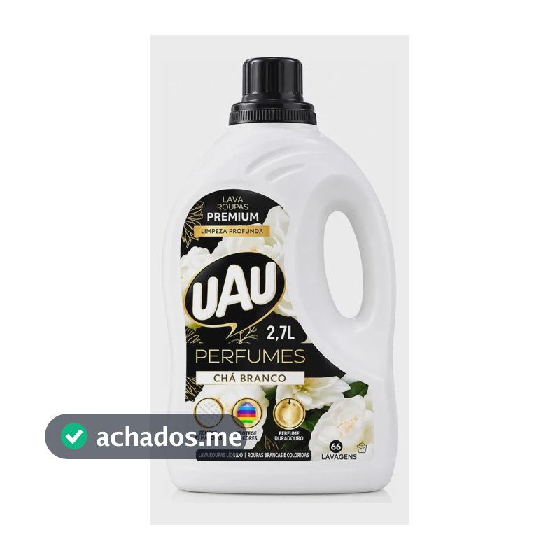 Lava Roupas Liquido 2,7L Chá Branco Uau