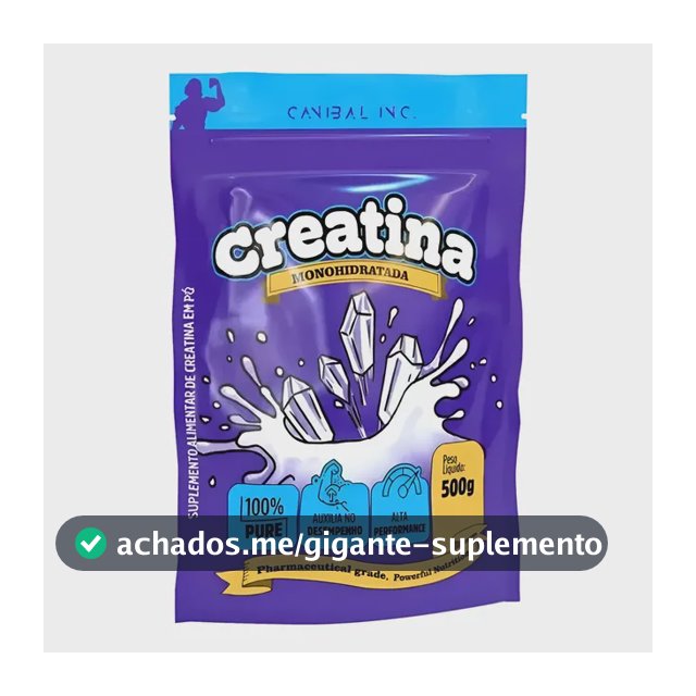 Creatina Monohidratada 500g - Canibal Sem Sabor