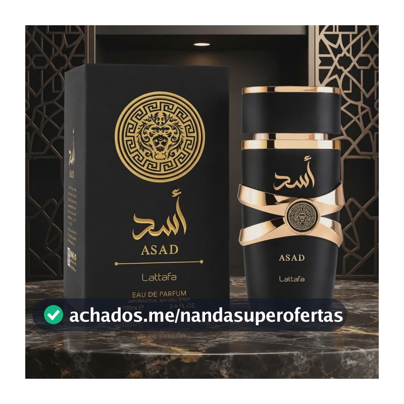 Perfume Árabe Lattafa Eau De Parfum 30ml - Linha Yara/asad