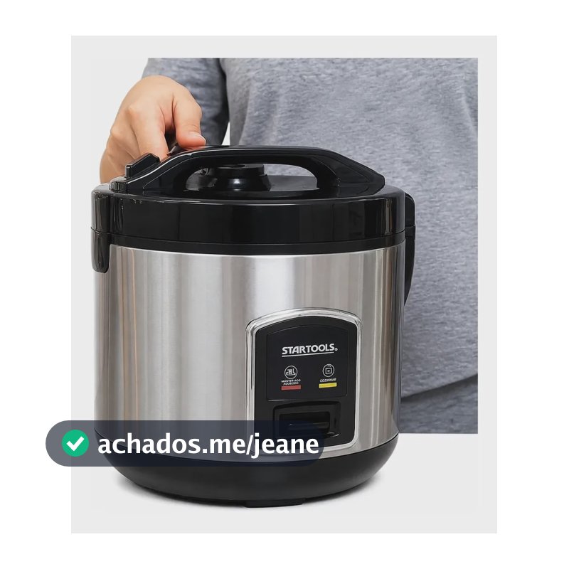 Panela Arroz Elétrica 1l 127v 220v Antiaderente Cozinha 400w Preto 127/220v