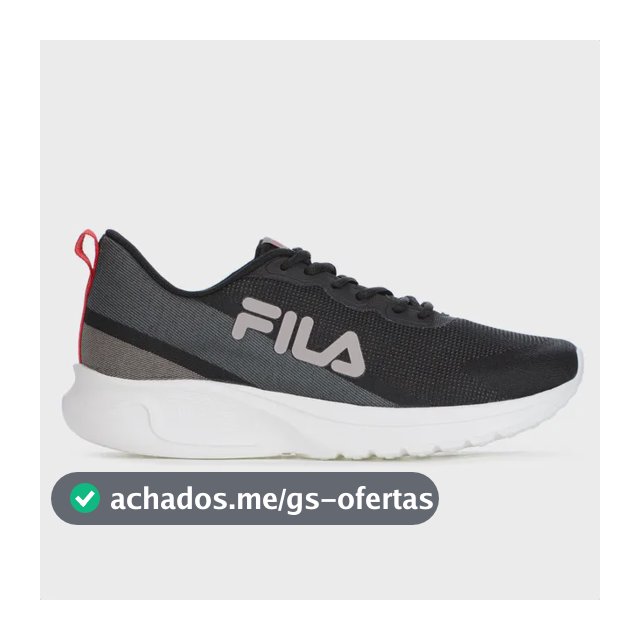 Tênis Fila Vector Fitness Esportivo Performance Responsivo Preto 40 Br