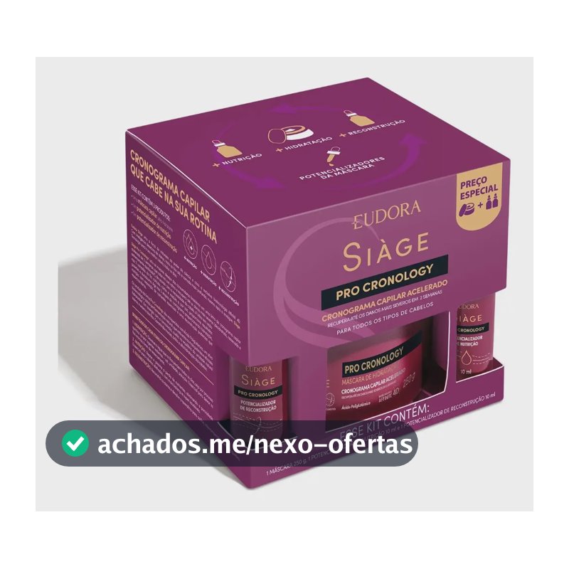 Eudora Pro Cronology Kit Cronograma Capilar Acelerado