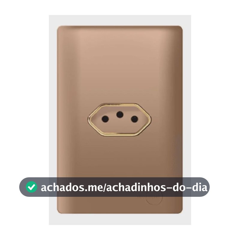 Tomada 10a Ouro Rose Com Dourado Novara  10 A