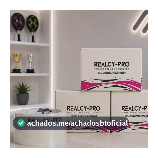Realcy Pro Protetor De Raquete Beach Tenis Transparente Slim Protetor De Cabeça Realcy Pro Slim