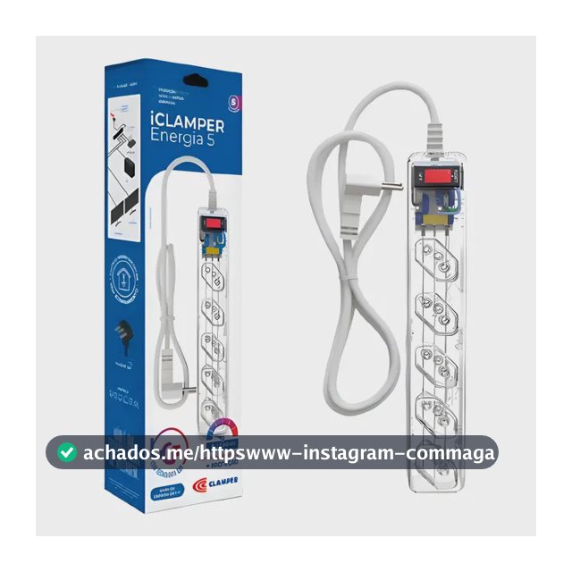 Filtro De Linha Dps Clamper 5 Tomadas 1m Transparente 021516 Transparente 127/220v