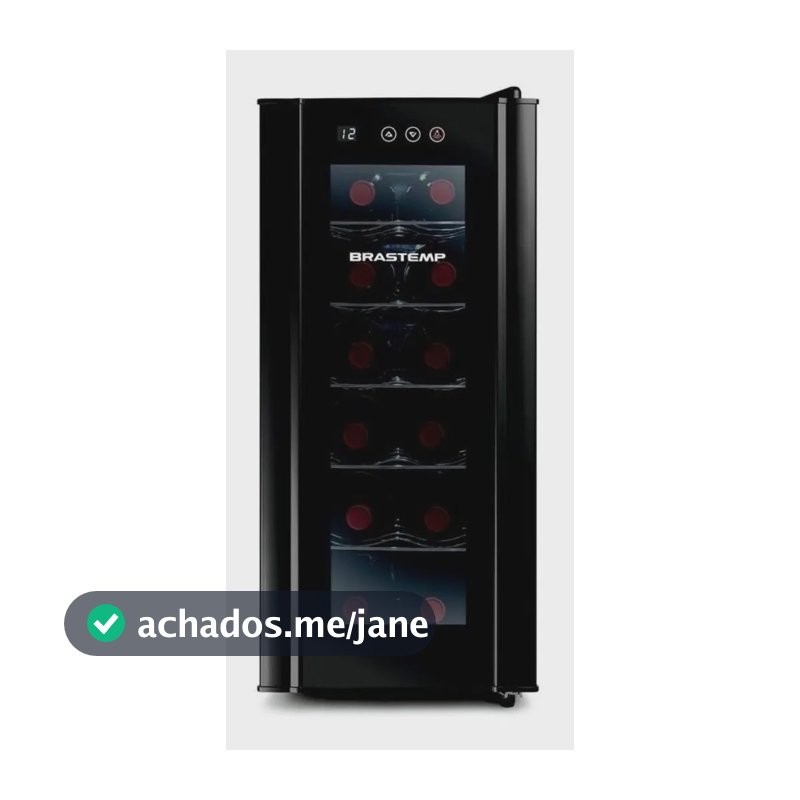 Adega De Vinhos Brastemp Para 12 Garrafas Com Painel Touch Bzc12be Preto