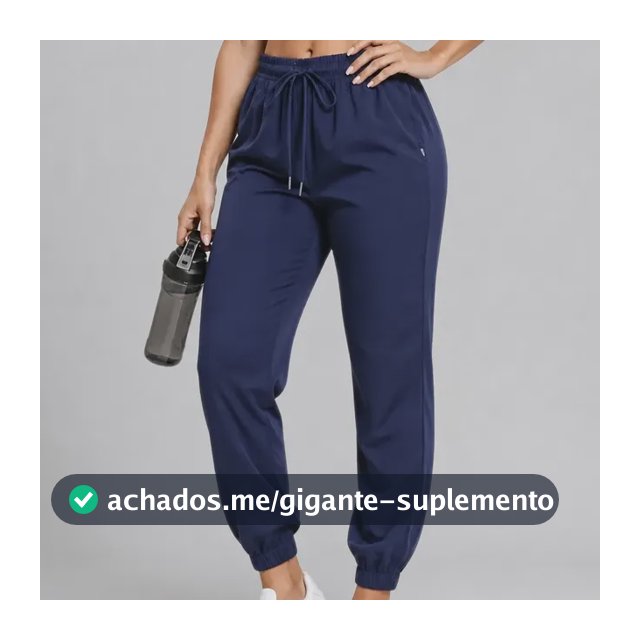 Calça Jogger Tactel Soltinha Moda Fitness Joggings Esportiva