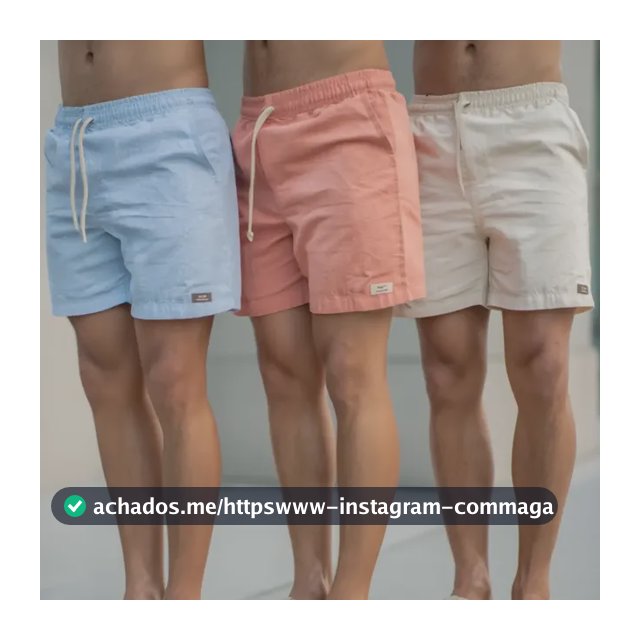 Kit 3 Short Masculino Mauricinho Linho Bermuda Praia Verão