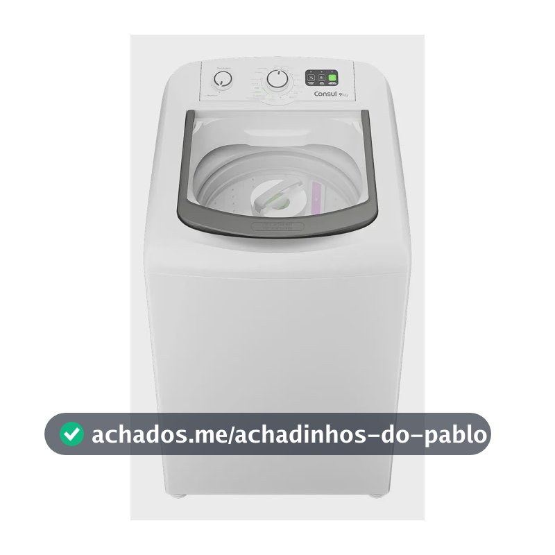 Máquina De Lavar Consul 9kg Branca Com Dosagem Branco