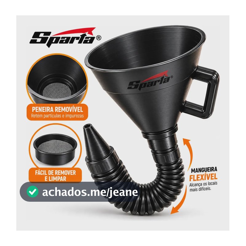 Funil Com Ponta Flexível 145mm Sparta