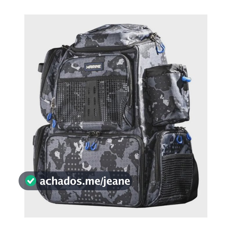 Mochila Pesca Marine M-MP25C 45cm X 50cm Com Caixas Organizadoras