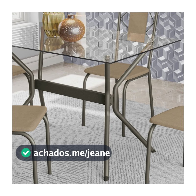 Tampo De Vidro Para Mesa De Jantar 120cmx80cmx6mm Icwt Transparente