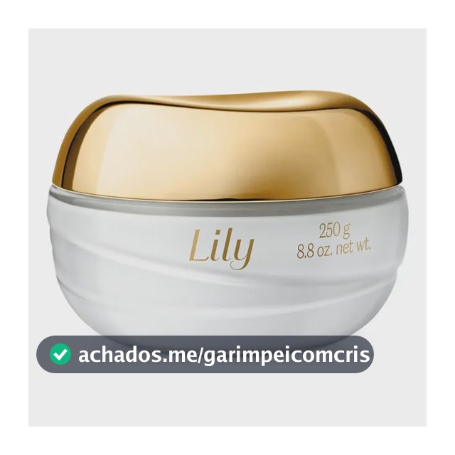 Creme Acetinado Hidratante Corporal Lily O Boticário 250g