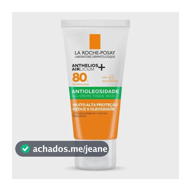 Protetor Solar Facial Antioleosidade FPS 80 Anthelios La Roche-Posay 40g
