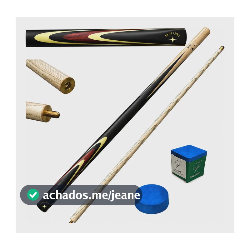 Taco Rosca Madeira Ash Snooker Sinuca Madeira Profissional