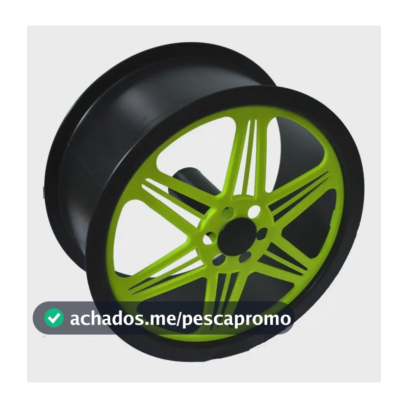 Carretilha Grande 26 Cm Amarelo Carretilha Atacado Duplo Rolamento