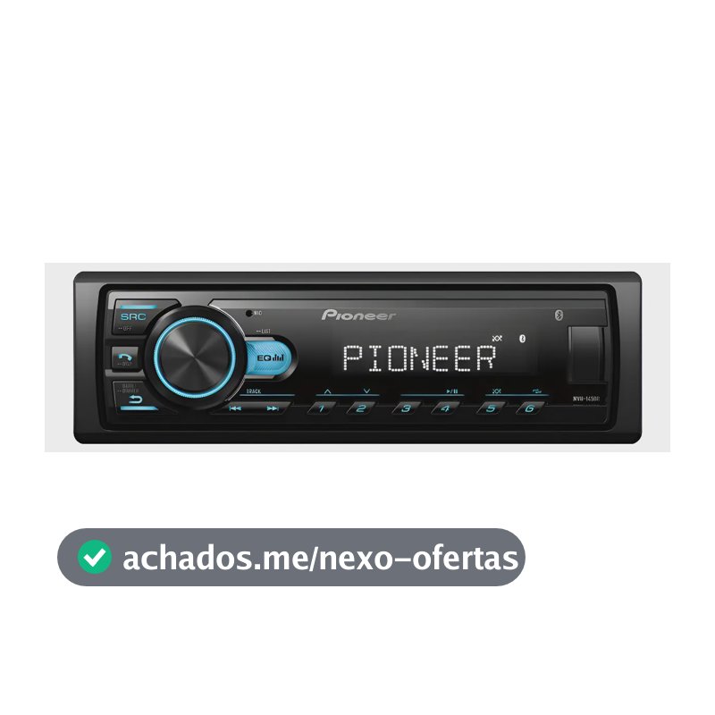 Rádio Pionner Mvh-145br Mp3 Player Som Automotivo Usb Bt