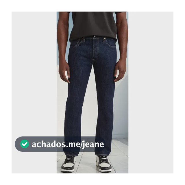 Calça Jeans Masculina Levis 501 Original (005010115)