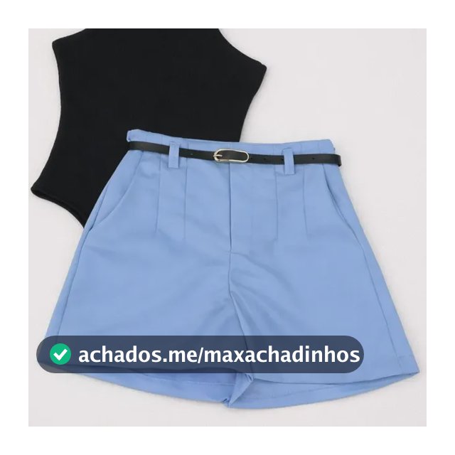 Conjunto Feminino Body Regata + Short Alfaiataria Premium