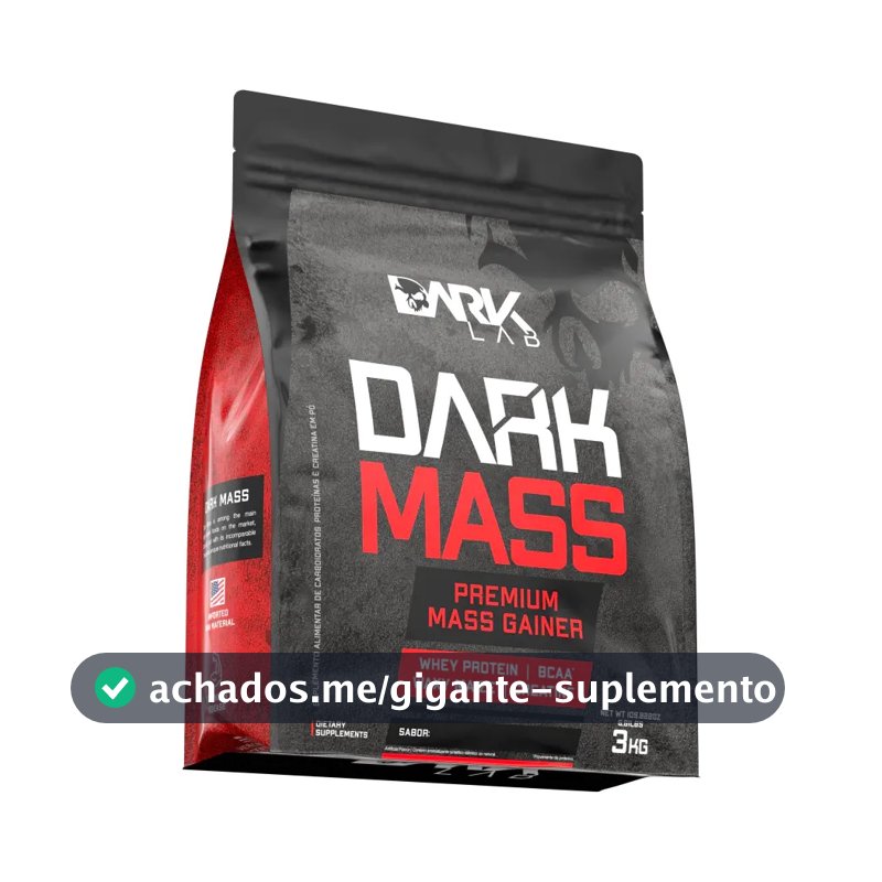 Suplemento em pó Dark Lab Carboidratos Dark Mass 3kg sabor Biscoitos x 3kg